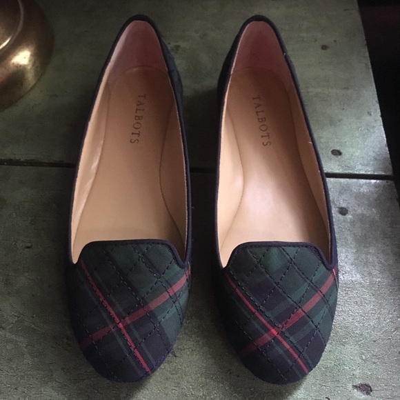 Talbots Shoes - Talbot Plaid Flats 6M
